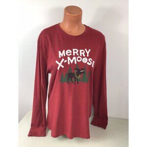 Life is Good Christmas T Shirt Top Womens Medium